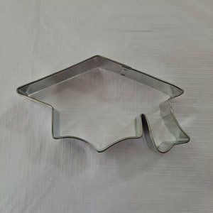 Graduation Cap Cookie Cutter Metal Mortar Board